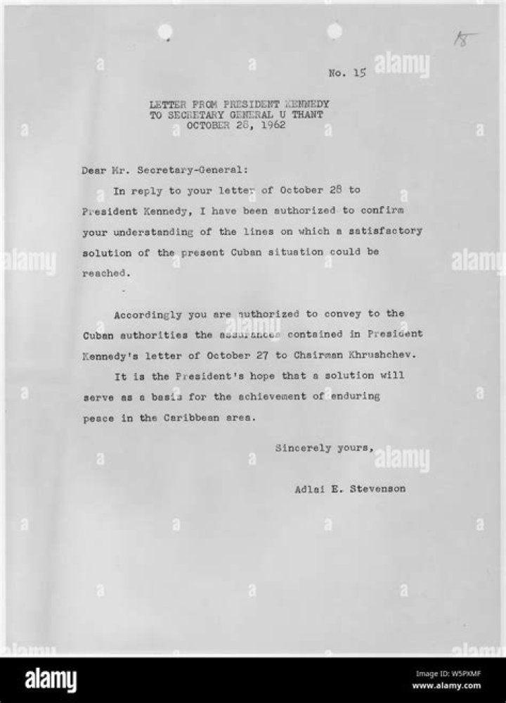 Cuba: Subjects: U Thant correspondence, October 1962: 24-28