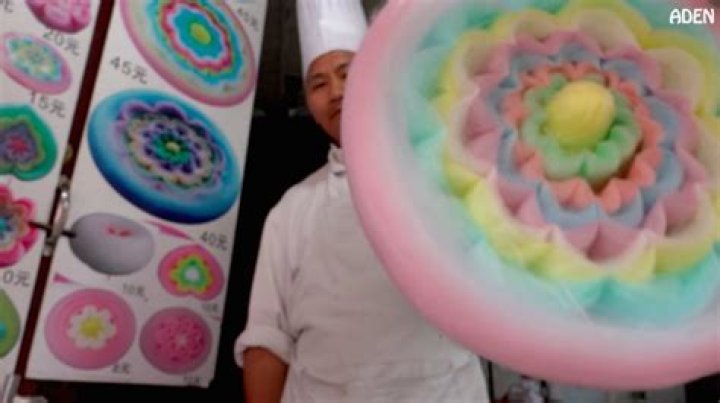 How a gigantic cotton candy flower is made