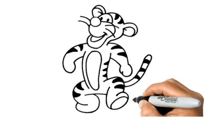 How to draw Tigger and Winnie the Pooh