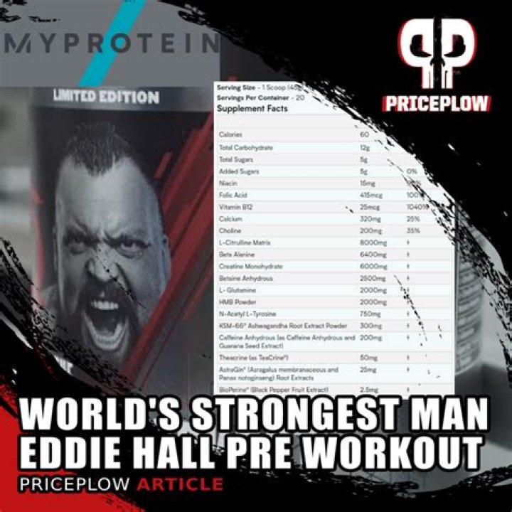 THE Pre-Workout — Eddie Hall